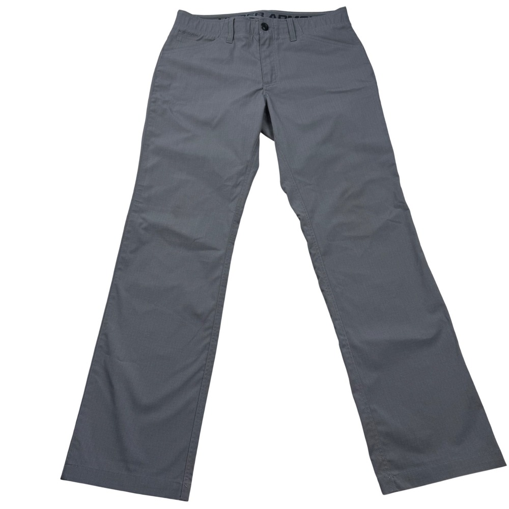 Under Armour Storm Pants Mens 34x34 Gray Loose Fit Ripstop Golf Hiking Outdoor